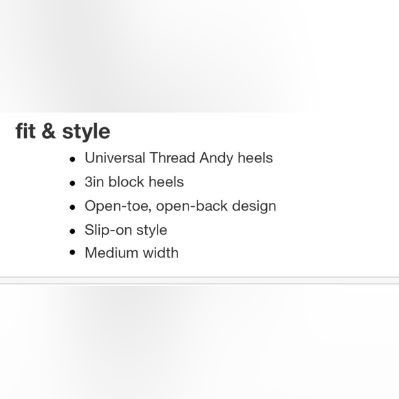 Universal Thread Women's Andy Mule Heels - Picture 8 of 9